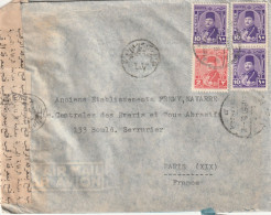 EGYPTE Lettre 1950 ALEXANDRIE Pour PARIS   BANDE DE CENSURE - Briefe U. Dokumente