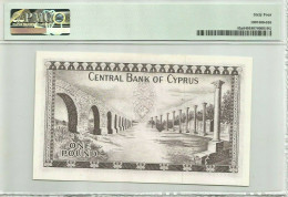 Cyprus 1 Pound 1971 UNC Banknote Graded By PMG MS64 Pick #43a Key Date 01150 - Chypre