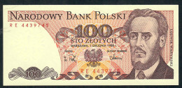 POLAND P143e 100 ZLOTYCH 1988 #RE   UNC. - Pologne