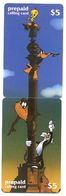 Looney Tunes, $5, LDPC, 2 Prepaid Calling Cards, PROBABLY FAKE, # Wb-6 - Puzzles