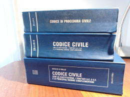 CODICE CIVILE + CODICE DI PROCEDURA CIVILE + CODICE CIVILE CON LA COSTITUZIONE - 3 LIBRI DI DIRITTO CIVILE - Rechten En Economie