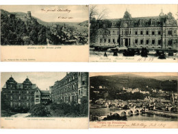 HEIDELBERG Germany 51 Vintage Postcards Mostly Pre-1920 (L6575) - Sammlungen & Sammellose