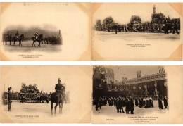 FUNERALS CEMETERIES MOSTLY MILITARY, 92 Old Postcards Mostly Pre-1950 (L6215) - Collections & Lots