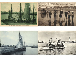 FISHERY, FISHING, FOLKLORE, MOSTLY FRANCE 49 Vintage Postcards (L6578) - Verzamelingen & Kavels