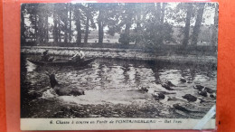 CPA. Chasse à Courre En Forêt De Fontainebleau. Bat L'eau .(AF.104) - Chasse