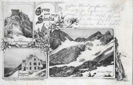 GRUSS VOM SÄNTIS ► Mehrbild-Lichtdruck Anno 1903 - Otros & Sin Clasificación