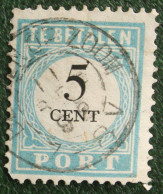 Postage Due Timbre-taxe 5 Cent Type D II Tand. 12½ NVPH PORT 6 P6D 1881-87 Gestempeld Used NEDERLAND - Strafportzegels