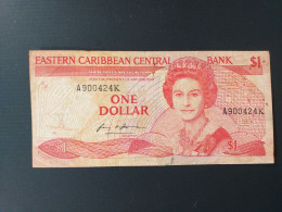 1 DOLLAR 1985 ST KITTS.RARE - East Carribeans