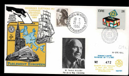 IRLANDE IRELAND EIRE PRESIDENT PATRICK J. HILLERY  CONSEIL EUROPE TIRAGE LIMITE LIMITED EDITION 500 Ex - Covers & Documents