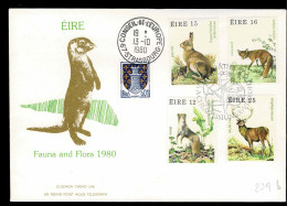 IRLANDE IRELAND EIRE FAUNA And FLORA FAUNE FLORE  CONSEIL EUROPE TIRAGE LIMITE LIMITED EDITION 75 Ex - Cartas & Documentos