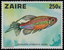 927(BL25)** - Les Poissons / De Vissen / Fische / Pisces - ZAÏRE - Unused Stamps