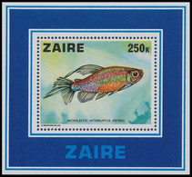 BL25**(927) - Les Poissons / De Vissen / Fische / Pisces - ZAÏRE - Unused Stamps