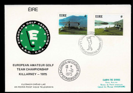 1975 IRLANDE IRELAND EIRE EUROPEAN AMATEUR GOLF TEAM KILLARNEY CONSEIL EUROPE TIRAGE LIMITE LIMITED EDITION - Brieven En Documenten