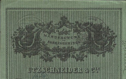 1866 FAIENCE FAIENCERIE FAIENCERIES DE SARREGUEMINES Moselle UTZSCHNEIDER TRAITE MANDAT => Ray Sur Saone - 1800 – 1899