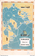 AMORA Prospection - HELSINKI (Finlande) Carte Itinéraire Timbrée, Oblitérée  1958 - Advertising