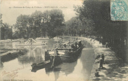 SEPT-SAULX - Le Port, Péniche, Transport De Bois. - Péniches