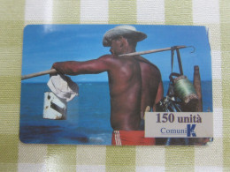 Comunik Prepaid Phonecard, Fishman - Dominicaine