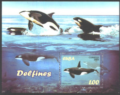 Mint  S/S Fauna Dlphins 2004  From Cuba - Dauphins