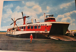 2 CARTES HOVERCRAFT SR N4 CALAIS RAMSGATE  HOVERLLOYD - Aéroglisseurs