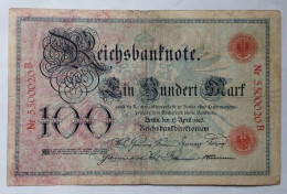 Duitsland Deutschland Germany 100 Mark 1903 - Sonstige & Ohne Zuordnung