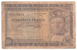 Mali 50 Francs 1960 R-6 - Mali