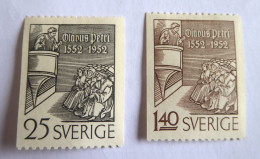 SUEDE - SWEDEN - 1952 YVERT N° 367/368 MLH* - Unused Stamps
