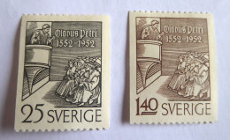 SUEDE - SWEDEN - 1952 YVERT N° 367/368 MLH* - Neufs