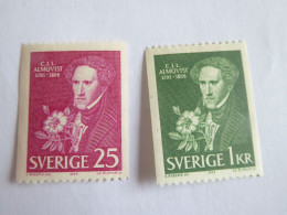 SUEDE - SWEDEN - 1956 YVERT N° 544/545 MLH* - Nuovi