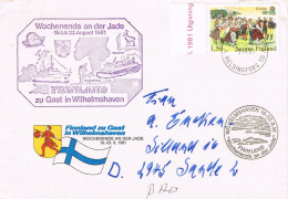 50046.  Carta WILHELMSHAVEN (Finland) 1981. Ship, Barco . Wochenende An Der JADE - Briefe U. Dokumente