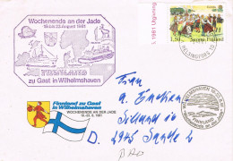 50046.  Carta WILHELMSHAVEN (Finland) 1981. Ship, Barco . Wochenende An Der JADE - Cartas & Documentos