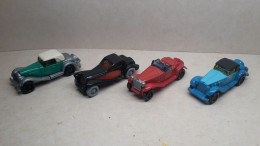 1995 Ferrero - Kinder Surprise - K95 98, 99, 100 & 101 - Classic Sports Cars - Complete Set - Monoblocs