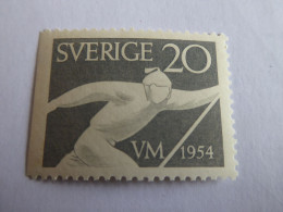 SUEDE - SWEDEN - 1954 YVERT N° 385a Dentelé Sur 3 Cotés MNH** - Unused Stamps