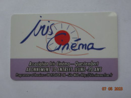 CINECARTE CARTE CINEMA CINE CARD BANDE MAGNETIQUE  CINEMA IRIS CINEMA  ABONNEMENT JEUNES  QUESTEMBERT 52 QUESTEMBERT - Kinokarten