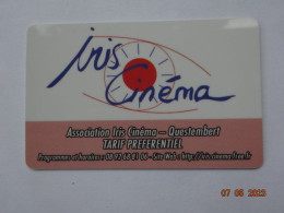 CINECARTE CARTE CINEMA CINE CARD BANDE MAGNETIQUE  CINEMA IRIS CINEMA  ABONNEMENT PREFERENTI  QUESTEMBERT 52 QUESTEMBERT - Cinécartes