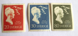 SUEDE - SWEDEN - 1958 YVERT N° 434/436 MLH* - Nuevos