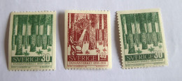 SUEDE - SWEDEN - 1959 YVERT N° 442/443 + 442a MLH*/MHN** - Nuevos