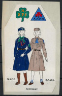 DENMARK Danske Spejderkorps DANISH  KFUK NSPF  GIRLS UNIFORMS VAR BEREDT  Pfadfinder VIGNETTE CINDERELLA SCOUTS SCOUTING - Unused Stamps