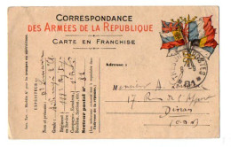 TB 4171 - MILITARIA - Carte En Franchise Militaire - Soldat LEMERCIER Au 119 ème Rgt D'infanterie SP 81 Pour DINAN - Lettres & Documents