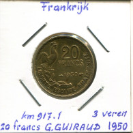 20 FRANCS 1950 FRANCIA FRANCE Moneda #AM432.E - 20 Francs