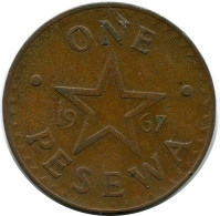 1 PESEWA 1967 GHANA Moneda #AY619.E - Ghana