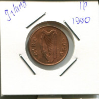 1 PENNY 1990 IRLANDA IRELAND Moneda #AN648.E - Irlande