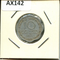 10 CENTS 1978 SRI LANKA Moneda #AX142.E - Sri Lanka