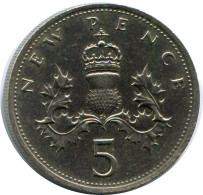 5 NEW PENCE 1978 UK GRANDE-BRETAGNE GREAT BRITAIN Pièce #AZ015.F - 5 Pence & 5 New Pence