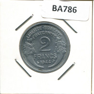 2 FRANCS 1944 FRANCE Pièce Française #BA786.F - 2 Francs