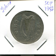 50 PENCE 1982 IRLANDE IRELAND Pièce #AN663.F - Irlande