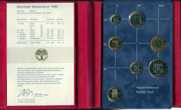 NÉERLANDAIS NETHERLANDS 1992 MINT SET 6 Pièce + MEDAL PROOF #SET1143.16.F - Mint Sets & Proof Sets