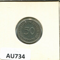 50 PFENNIG 1950 J WEST & UNIFIED GERMANY Coin #AU734.U - 50 Pfennig