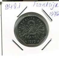 2 FRANCS 1979 FRANCE Coin Semeuse French Coin #AN364 - 2 Francs