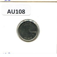 1 FRANC 1995 DUTCH Text BELGIUM Coin #AU108.U - 1 Franc