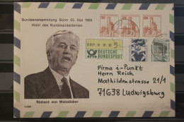 Deutschland 1984; GS Wahl Des Bundespräsidenten Richard Von Weizsäcker - Enveloppes Privées - Oblitérées